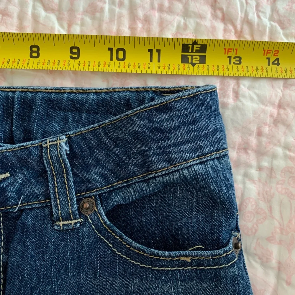 NWOT Cherokee Jeans Girls 12 Dark Blue Denim Adjustable Waist Pockets Soft